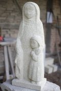 statue de sainte anne en pierre naturelle sculpture