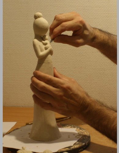 rodin modelage terre argile