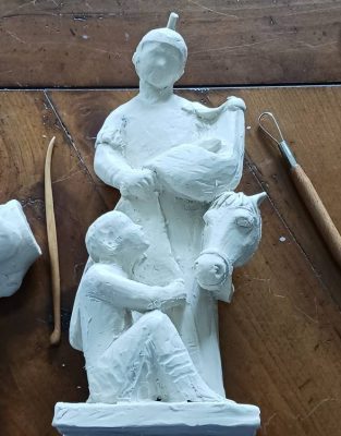 statue sculture pierre en cours martin damay