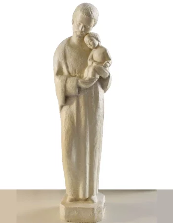 sculpture saint joseph pierre sculptee statue naturelle martin damay