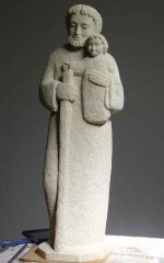 statue joseph sculpture pierre naturelle sculptee martin damay