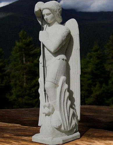 statue pierre saint michel sculpture martin damay