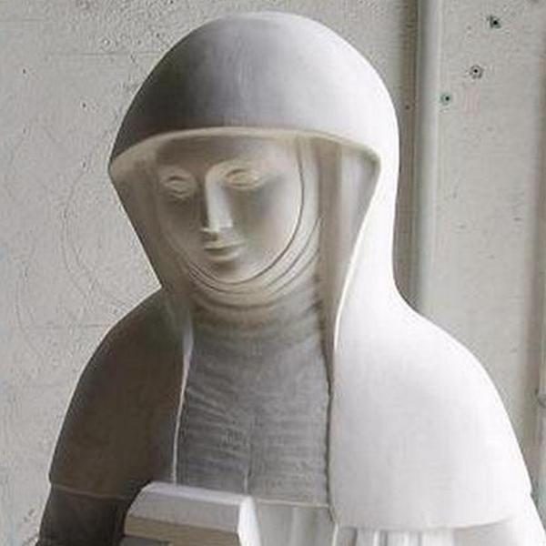 buste de la statue de ste Berthe de blangy sur ternoise