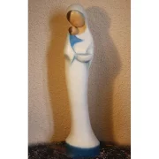 statue vierge maternité pierre sculpture le pape