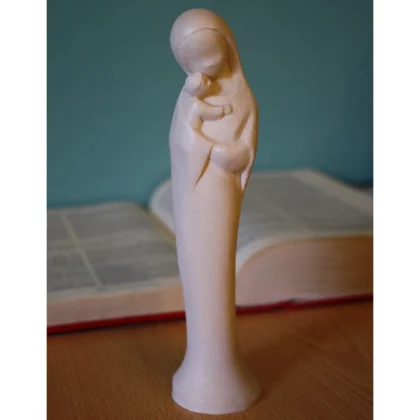 statuette de tendresse religieuse maternité vierge marie