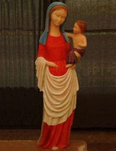 vierge à l'enfant statues uniques parcours sculpture