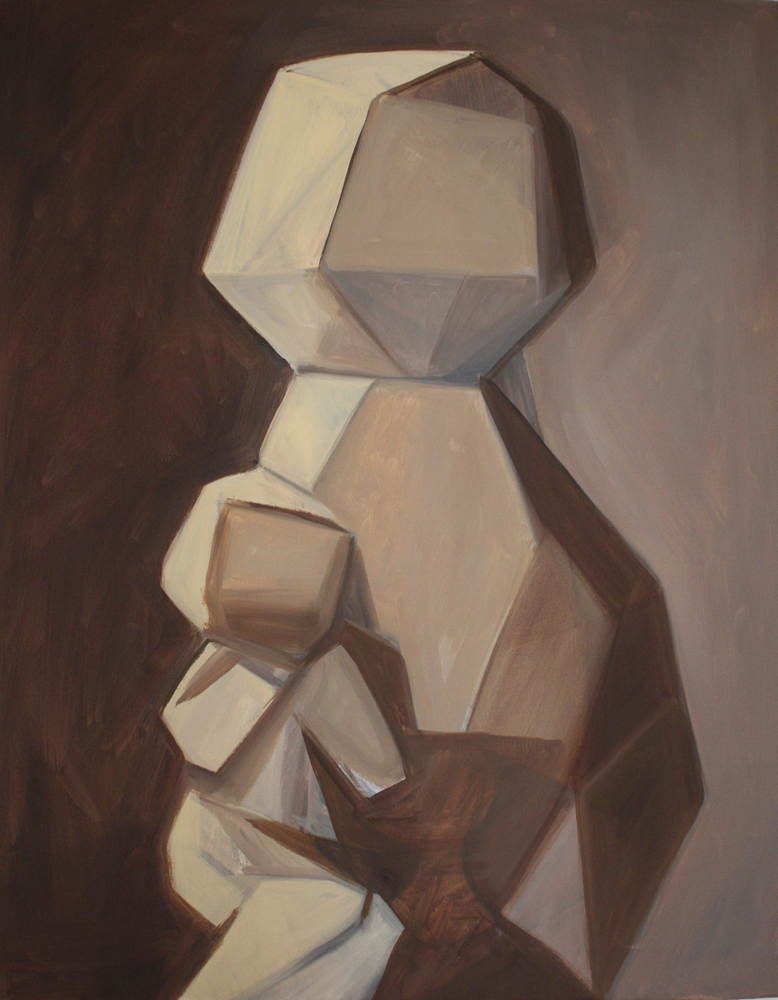 vierge à l'enfant en peinture contemporaine martin damay